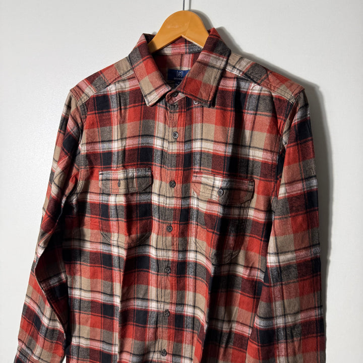 GEORGE DOUBLE POCKETS FLANNEL COTTON SHIRT