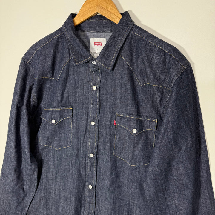 LEVIS DOUBLE POCKETS TECH BUTTON DENIM SHIRT