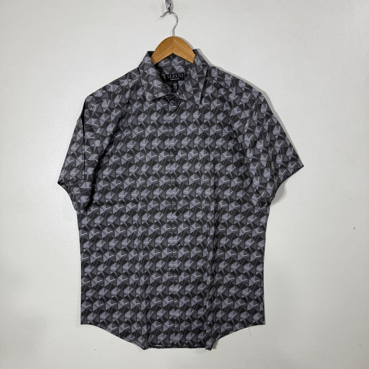 ALFANI ATHLETIC FIT HALF SLEEVES SHIRT WITH STRETCH