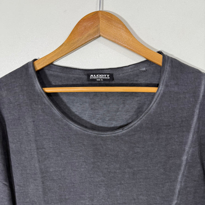 ALCOTT TYE DYE COTTON TSHIRT GREY COLOUR