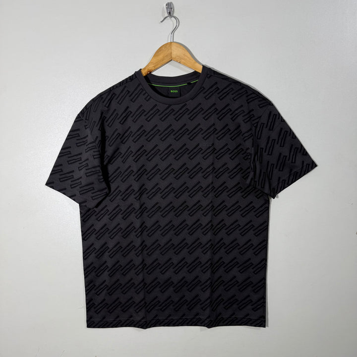 BOSS DROOPED SHOULDER OVERSIZED SPORT TSHIRT BLACK COLOUR