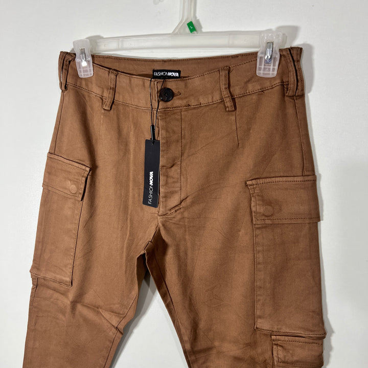 FASHION NOVA CARGO COTTON  TROUSER BRAND NEW