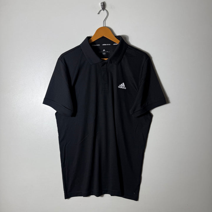ADIDAS TENNIS SPORT POLO TSHIRT BLACK COLOUR