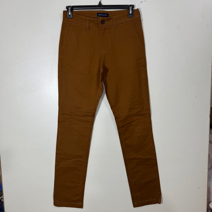 AERORPOSTALE SLIM STRAIGHT FIT COTTON CHINO PANT WITH STRETCH
