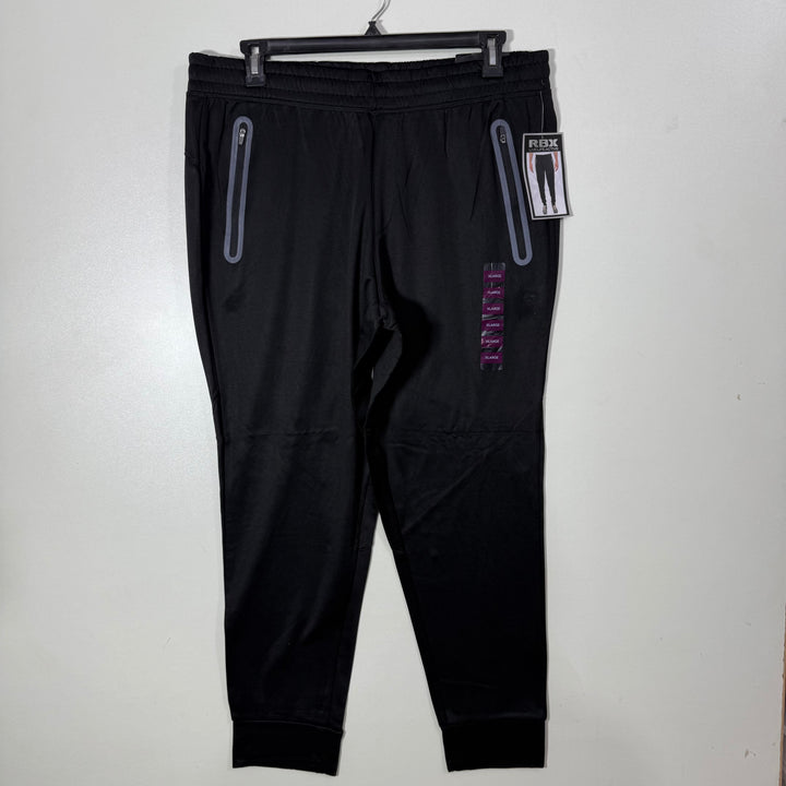 RBX ACTIVE WICKING FLEXIBILITY FOR COMFORT AND PERFORMANCE WICKING DRYING SPORT TROUSER BRAND NEW INNER FLEECE WITH SIDE ZIP POCKETS BLACK COLOUR
