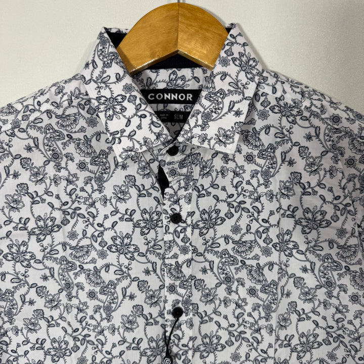 CONNOR SLIM FIT PRINTED COTTON SHIRT BRAND NEW