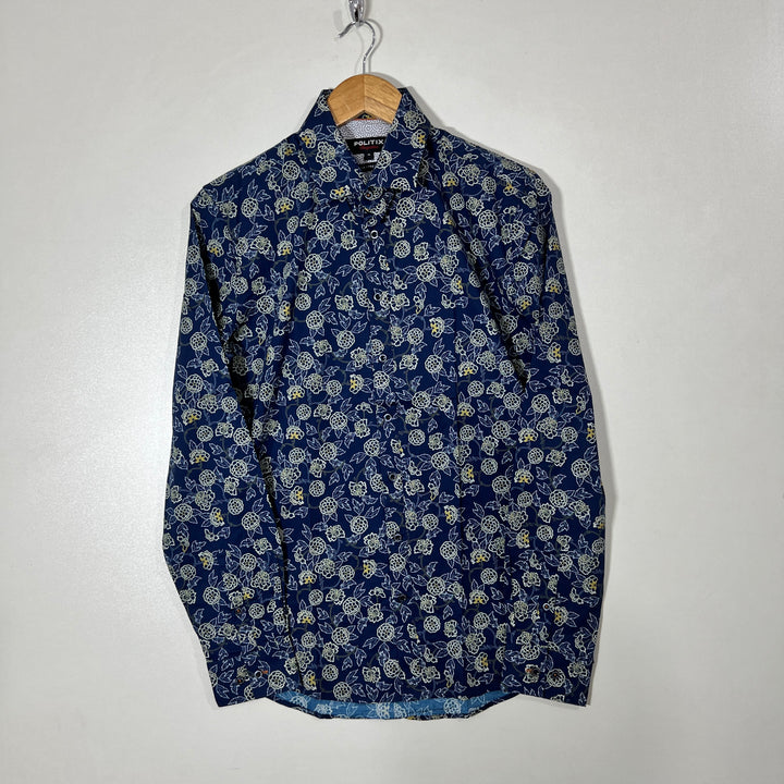 POLITIX SLIM FIT CASUAL COTTON SHIRT WITH STRETCH