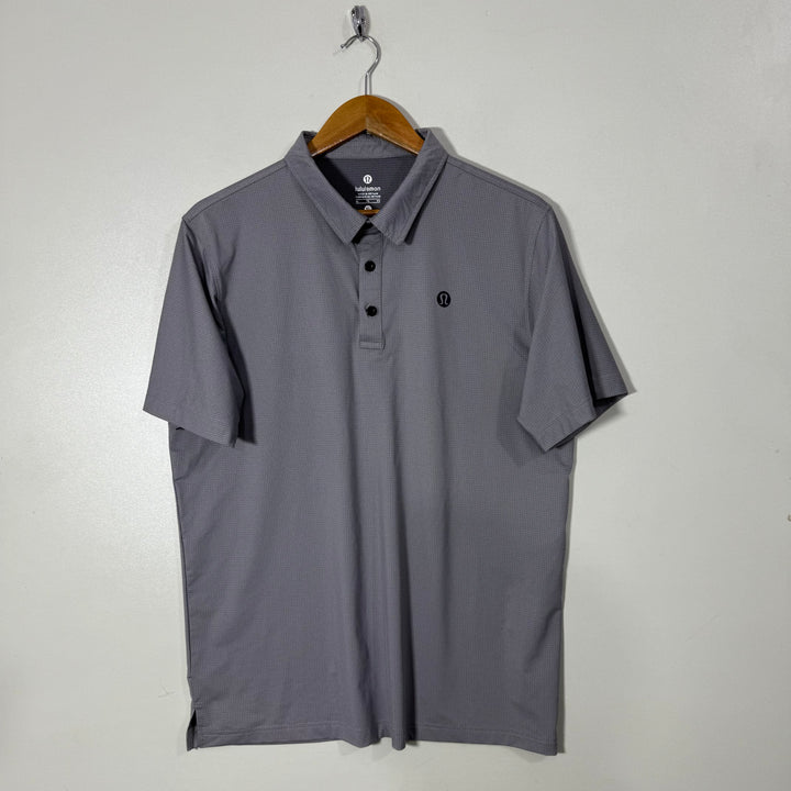 LULULEMON SPORT POLO TSHIRT GREY COLOUR