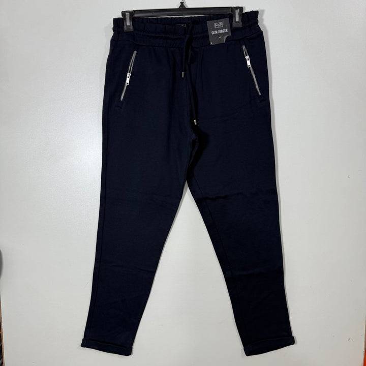 F&F KNITED SWEAT TROUSER BRAND NEW SIDE ZIP POCKETS
