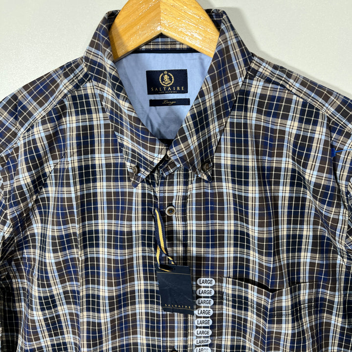 SALTAIRE BUTTON DOWN CASUAL COTTON SHIRT BRAND NEW