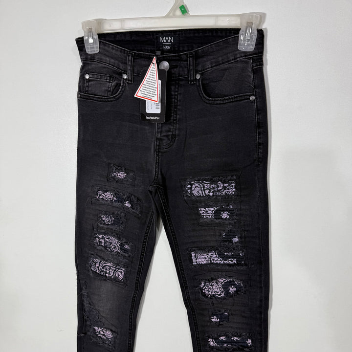BOOHOOMAN SKINNY FIT RIPPED JEANS BRAND NEW WITH STRETCH