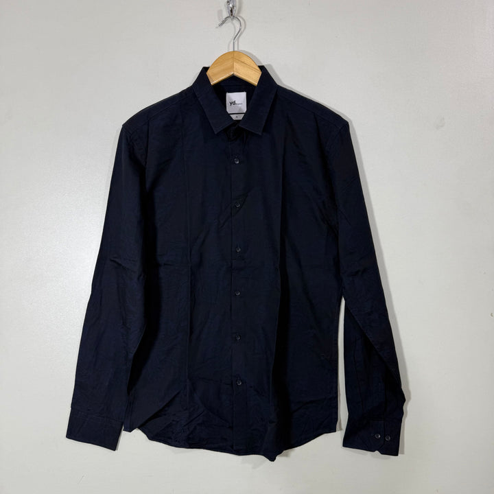 YD SLIM FIT PRINTED COTTON SHIRT