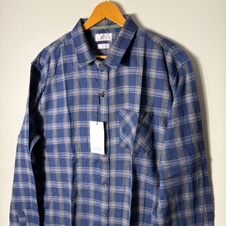 TRULY STANDARD FIT FLANNEL COTTON SHIRT BRAND NEW