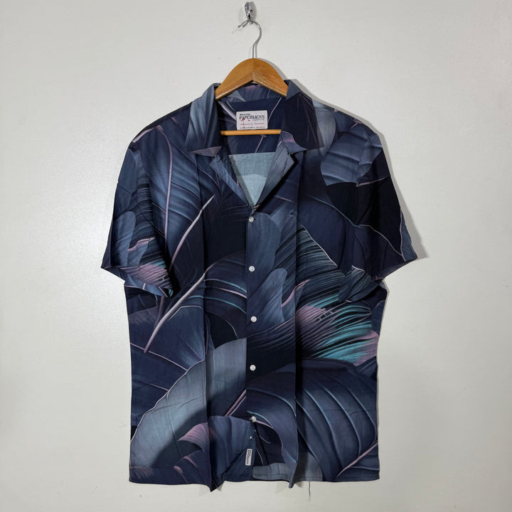 PAPER BACKS SAFARI COLLAR HALF SLEEVES HAWAI SHIRT