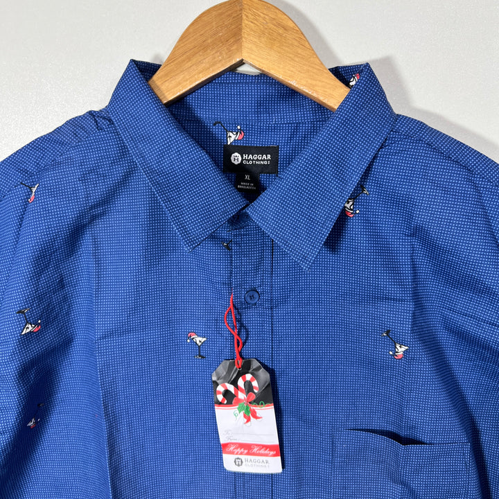 HAGGAR CASUAL COTTON SHIRT BRAND NEW