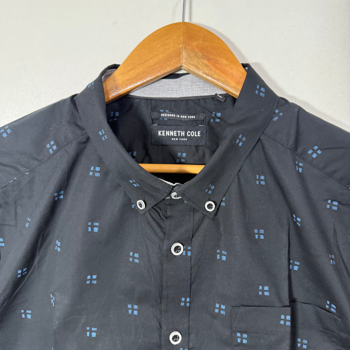 KENNETH COLE BUTTON DOWN HALF SLEEVES SHIRT