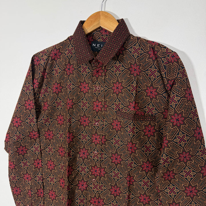 NEILS SLIM FIT PRINTED COTTON SHIRT