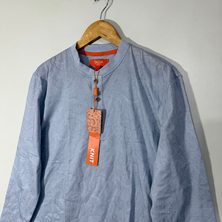 TALLIA SPORT BEN COLLAR LONG SLEEVES COTTON TSHIRT BRAND NEW