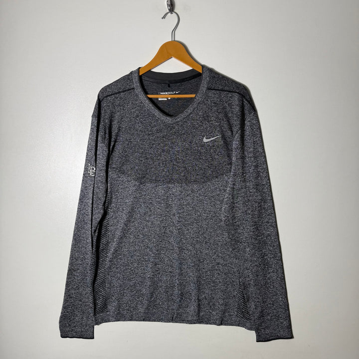 NIKE GOLF LONG SLEEVES SPORT TSHIRT GREY COLOUR