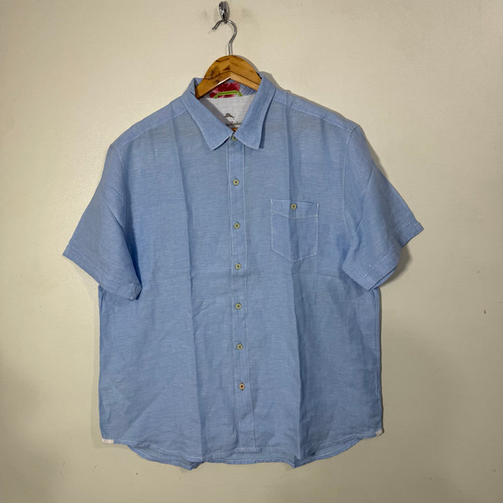 TOMMY BAHAMA HALF SLEEVES LINEN SHIRT
