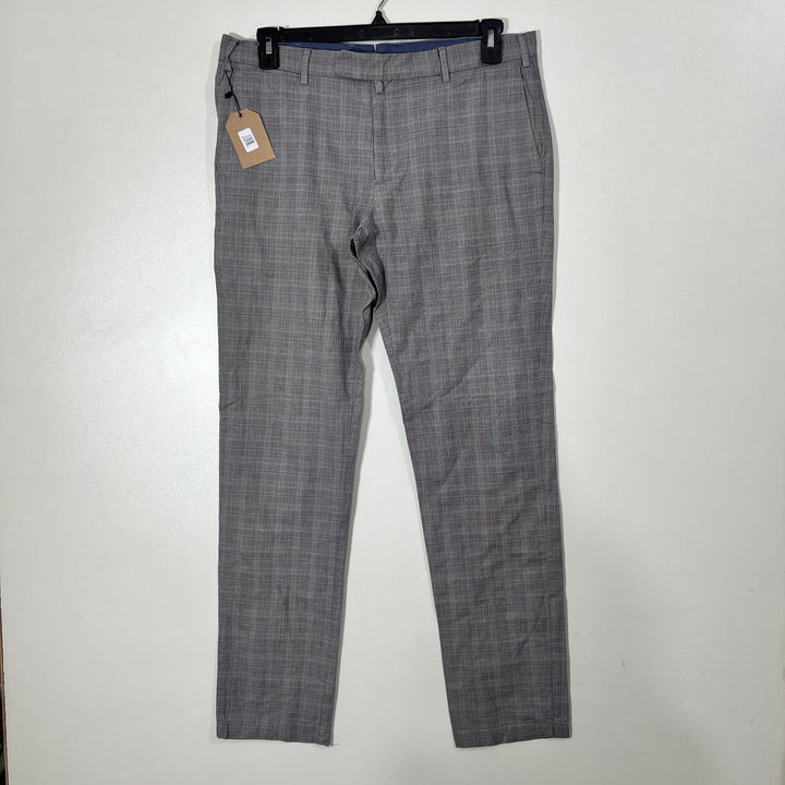 ZARA CHECKERED COTTON CHINO PANT WITHOUT STRETCH