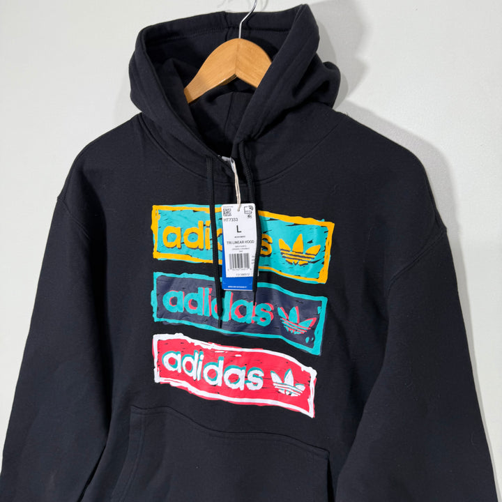 ADIDAS ORIGINAL FLEECE HOODIE BRAND NEW BLACK COLOUR