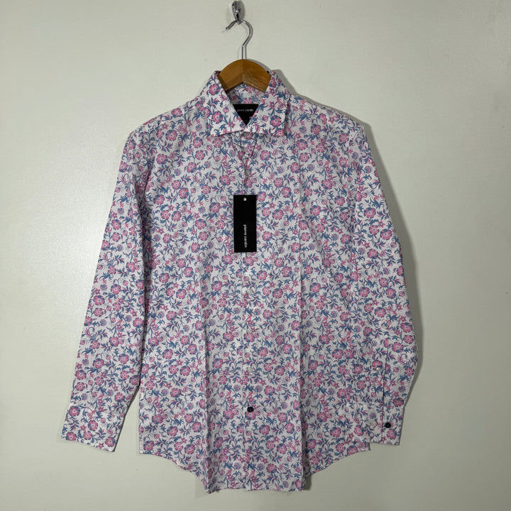PIERRE CARDIN PRINTED COTTON SHIRT BRAND NEW WITH STRETCH
