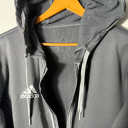 ADIDAS SPORT JACKET INNER FLEECE WITH HOOD GREY COLOUR