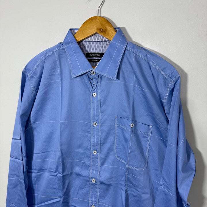 BUGATCHI SHAPED FIT CASUAL COTTON SHIRT