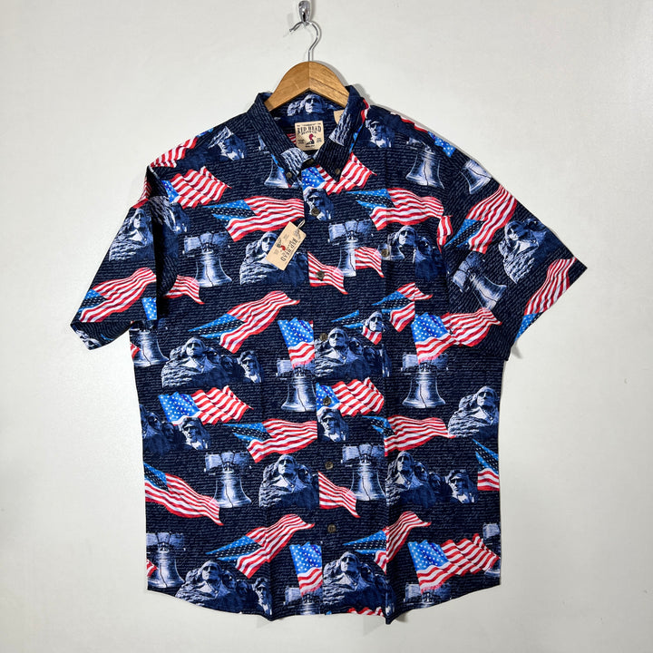 RED HEAD HALF SLEEVES COTTON SHIRT BRAND NEW