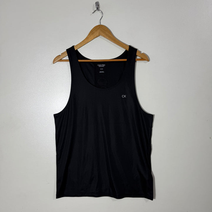 CALVIN KLEIN PERFORMANCE SPORT SLEEVES LESS BLACK COLOUR