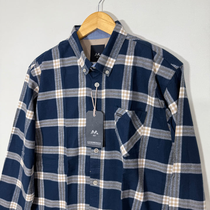 LINDBERGH BUTTON DOWN FLANNEL COTTON SHIRT BRAND NEW