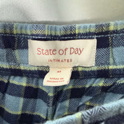 STATE OF THE DAY FLANNEL CHECKERED LOUNGEWEAR TROUSER BRAND NEW