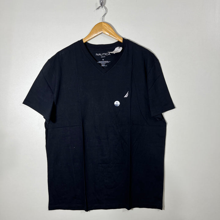 NAUTICA V NECK COTTON TSHIRT BRAND NEW