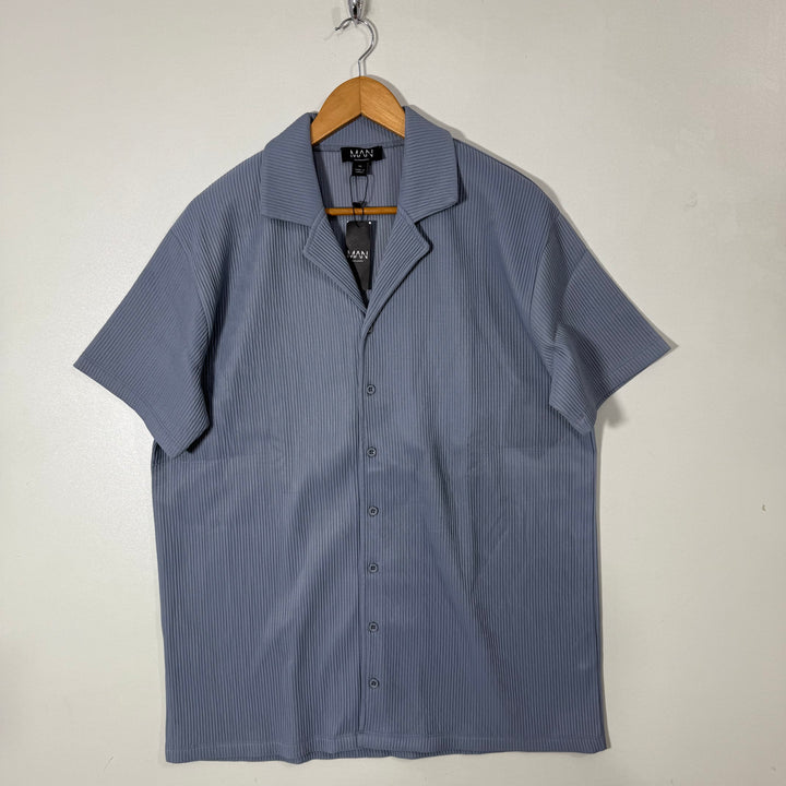 BOOHOOMAN SAFARI COLLAR HALF SLEEVES SHIRT BRAND NEW