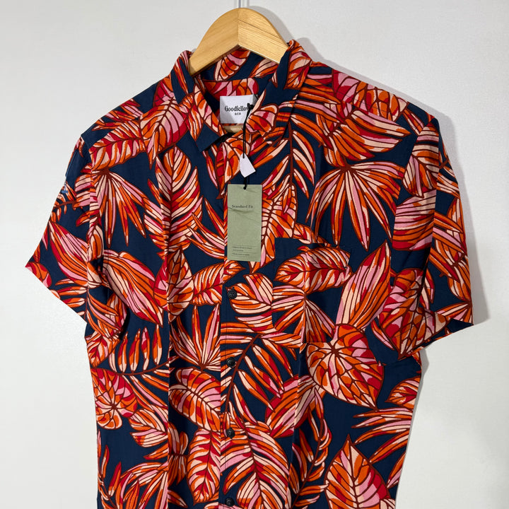 GOOD FELLOW &CO HALF SLEEVES SAFARI COLLAR SHIRT BRAND NEW