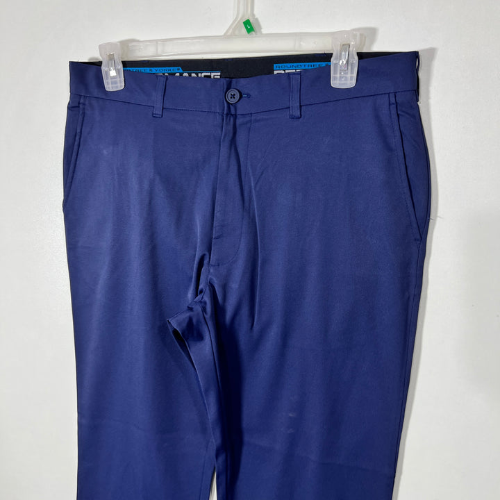 ROUND TREE &YORKE STRAIGHT FIT PERFORMANCE PANT WITH STRETCH BLUE COLOUR