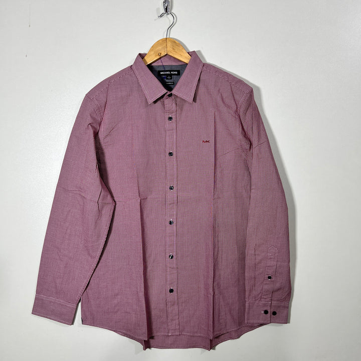 MICHAEL KORS TAILORED FIT CHECKERED SHIRT