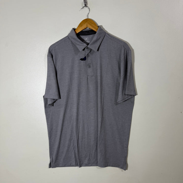 GEORGE COTTON POLO TSHIRT GREY COLOUR WITH STRETCH