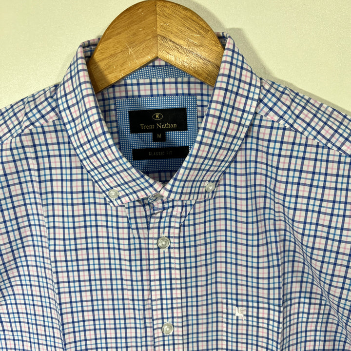 TRENT NATHAN BUTTON DOWN HALF SLEEVES SHIRT