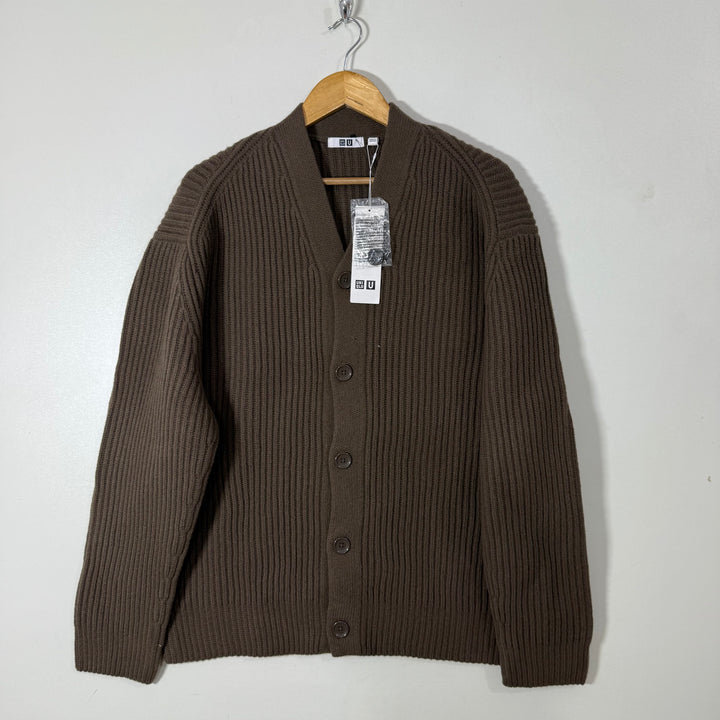 UNIQLO KNITED CARDIGAN SWEATER BRAND NEW BROWN COLOUR
