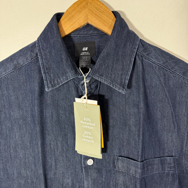 H&M LOOSE FIT DENIM SHIRT BRAND NEW