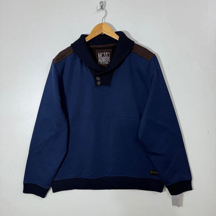 TMAN SHAWL COLLAR SWEATSHIRT BRAND NEW INNER FLEECE
