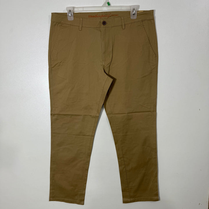 WEATHERPROOF VINTAGE SLIM STRAIGHT FIT SOFT PREMIUM TWILL STRETCH FOR EASY MOVEMENT COTTON CHINO PANT BRAND NEW