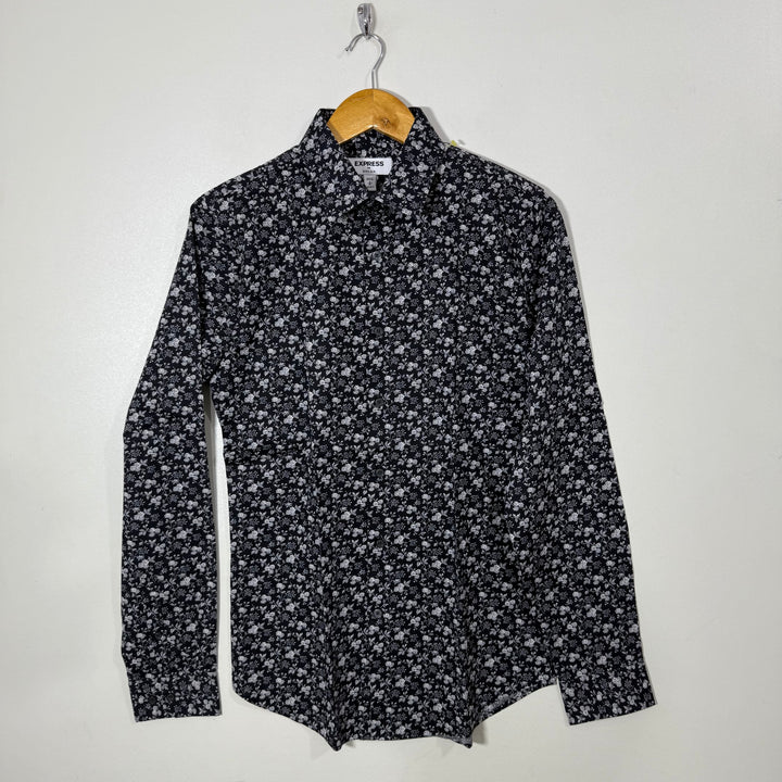 EXPRESS EXTRA SLIM FIT CASUAL COTTON SHIRT WITH STRETCH