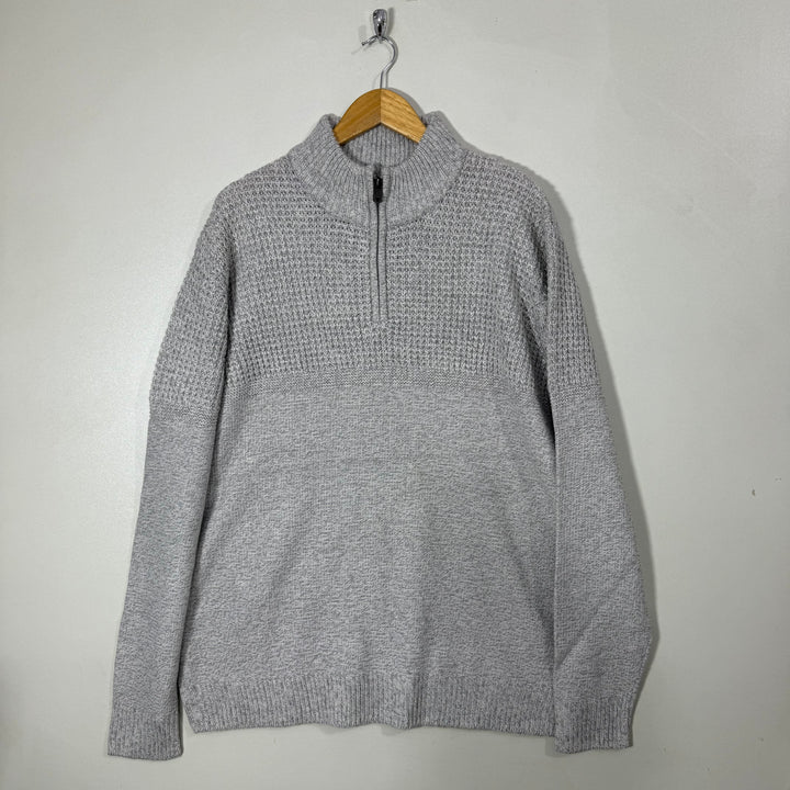 TU PREMIUM HALF ZIP KNITWEAR COTTON SWEATER BRAND NEW