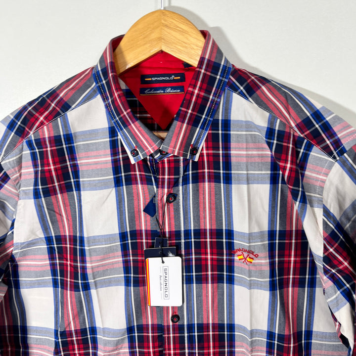 SPAGNOLO BUTTON DOWN CASUAL COTTON SHIRT BRAND NEW