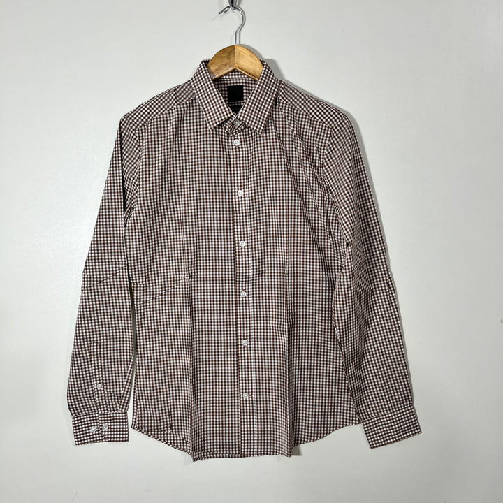 H&M SLIM FIT CHECKERED SHIRT