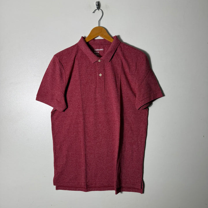 GIORDANO TAPRED FIT COTTON POLO TSHIRT