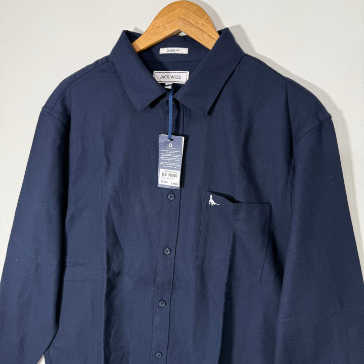 JACK WILLS CLASSIC FIT FLANNEL COTTON SHIRT BRAND NEW